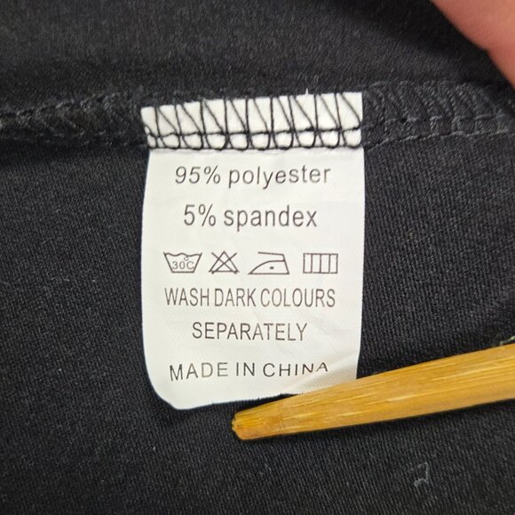 Southern Stitch Boho Ruffle Sleeve Top L‎ Black Cow Print Floral Cactus - Picture 6 of 8